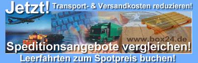 Frachtenbörse: Transport-, Versandkosten reduzieren!